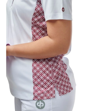 Drakes Pride Lily Ladies Polo Shirt - Maroon